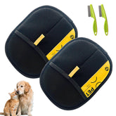 Pet Hair Removal Glove close-up shows electrostatic lift for quick pet fur removal.