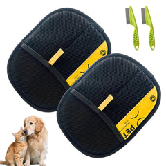 Pet Hair Removal Glove close-up shows electrostatic lift for quick pet fur removal.