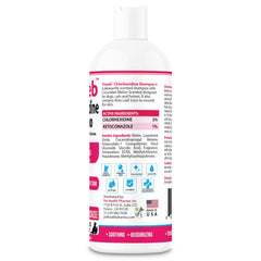 Truseb shampoo lather shot emphasizes cleansing power and knot removal for multiple fur types.
