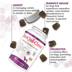 Pet Health Solutions Tranquil-Chews beef-flavored chews close-up for calmer moments.