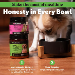 Pet Honesty apple pectin fiber close-up as a digestive-support ingredient