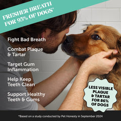 Pet Honesty dental care powder scoop for dogs enabling simple mixing into meals