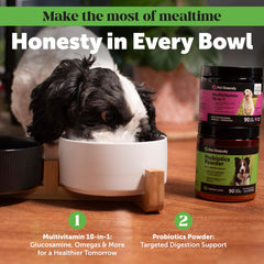 Pet Honesty made-in-usa badge on packaging emphasizing US-sourced ingredients.