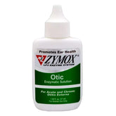 Pet King Brands Zymox Otic bottle closeup for gentle ear care.