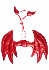 Pet Krewe Devil Costume suitable for dogs and cats during parties.