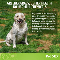 Pet MD Lawn Aid Chews probiotic ingredients close-up with Bacillus coagulans