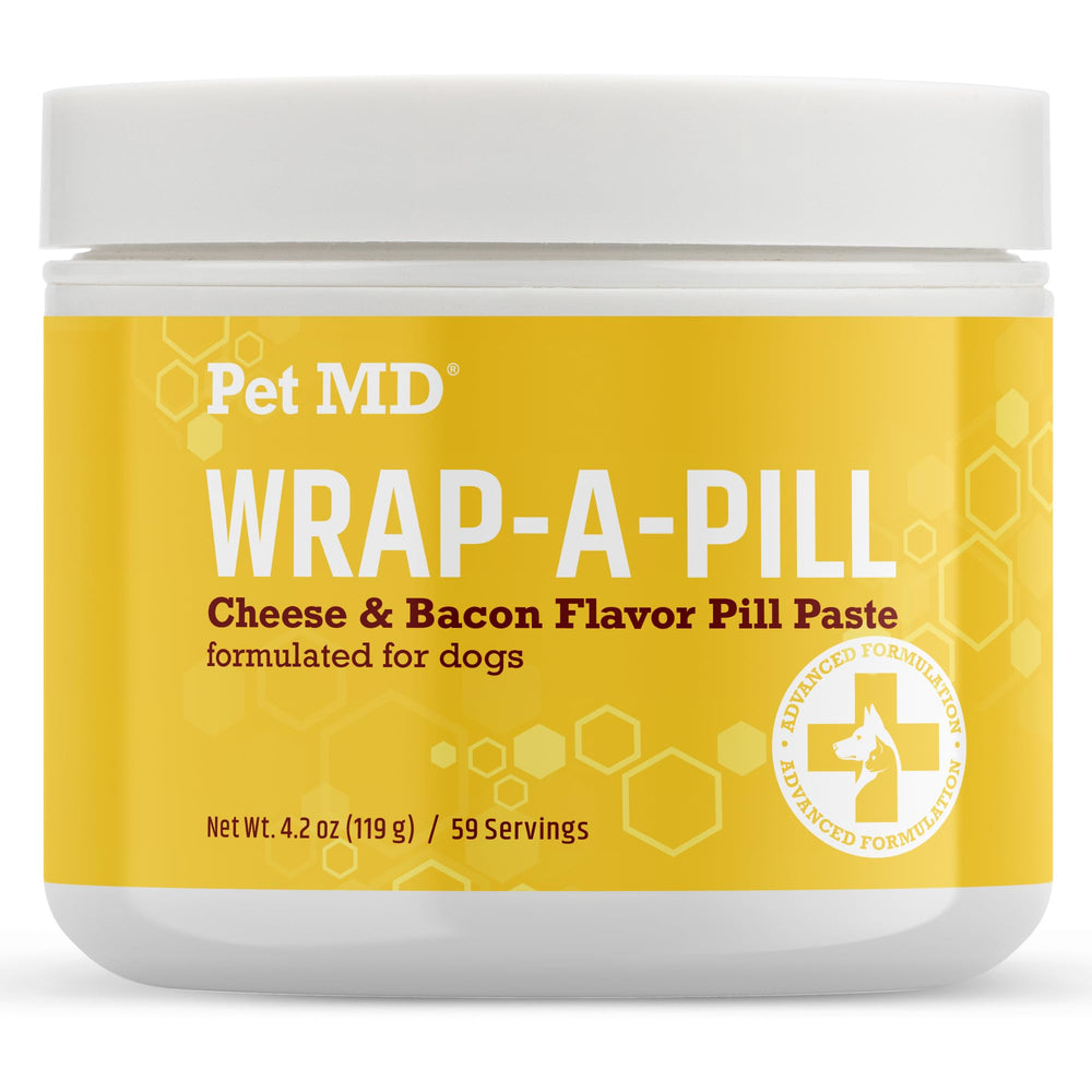Pet MD Wrap A Pill paste dispenses easily for quick pill pockets during vet visits