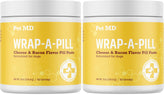 Pet MD Wrap outer-pack displays two 8 oz pill pastes for easy storage