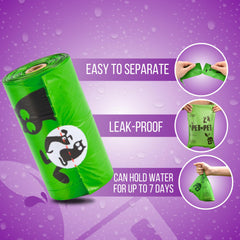 PET N PET 9x13-inch poop bags offer ample coverage for pups of all sizes.
