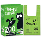 PET N PET bolsas para perro en rollo, listos para limpiezas rápidas.