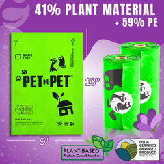 PET N PET dispenser-compatible poop bags fit most dispensers for quick cleanup.