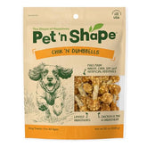 Pet 'n Shape Chik 'N Rice Dumbbells packaging-seal keeps treats fresh for training rewards.