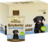 Pet Naturals BusyButter 6-pack front view for easy calming snacks.