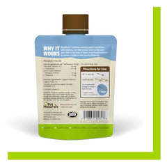Pet Naturals BusyButter pouch-open closeup shows creamy texture for quick treats.