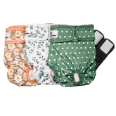 Pet Parents Washable Dog Diapers 3-pack package highlights reusable solution for pups