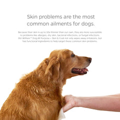 Pet Parents WiPees paws cleaning close-up demonstrates gentle cleansing