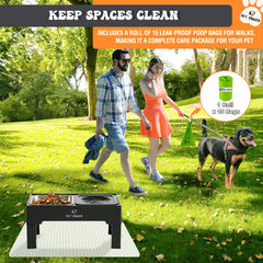 PET POWER no-spill water disk demonstrates splash-free hydration and neat feeding