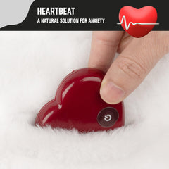 Pet Prime heartbeat dog toy soft plush material inviting cuddles and comfort.