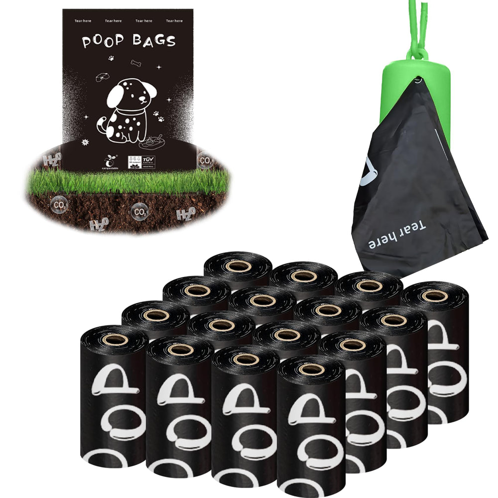 Pet Rhythm plant-based dog poop bags roll for eco-friendly cleanup on strolls