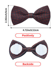 PET SHOW collar bowtie plaid navy enhances everyday walks with classic style
