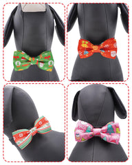PET SHOW gift boxes bow tie pairs with Christmas outfits for dogs
