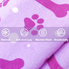 PET SHOW multi-color paw bone PJs illustrate playful style for small to mid dogs