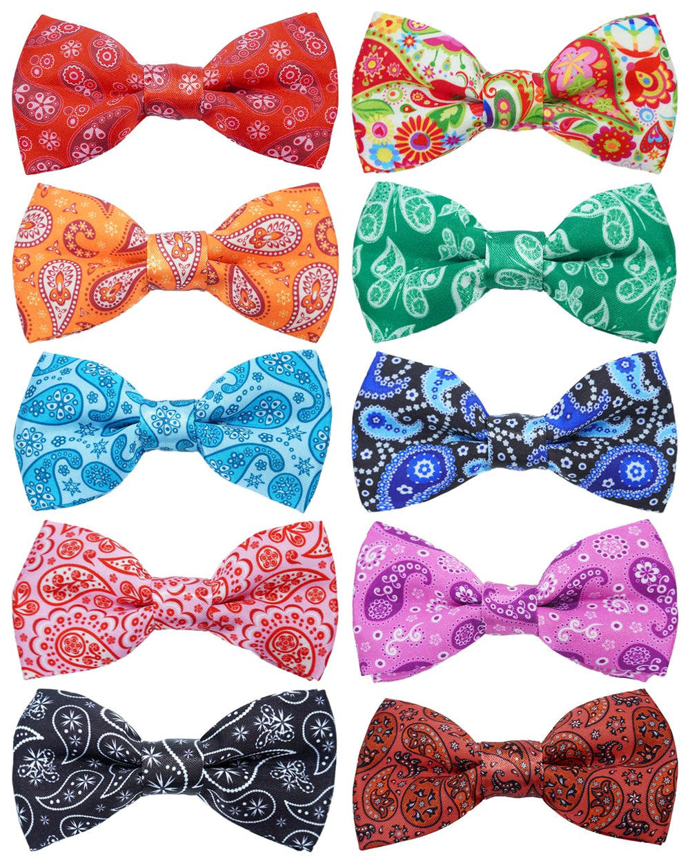 PET SHOW paisley bow tie on a small dog adds daily outfit flair.