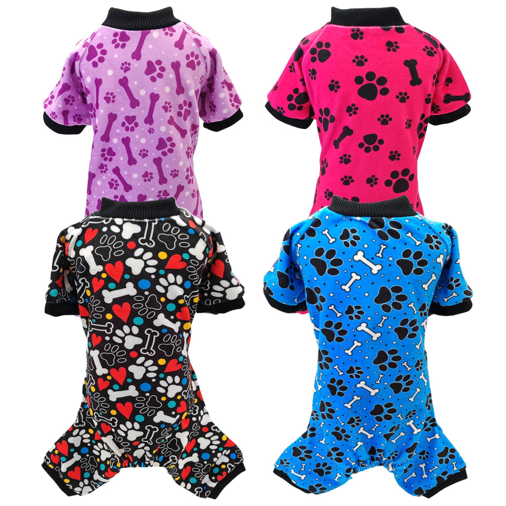 PET SHOW paw bone pattern pajamas showcase cute dog outfits for daily wear