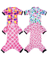 PET SHOW pink plaid small dog pajamas for cozy daily wear