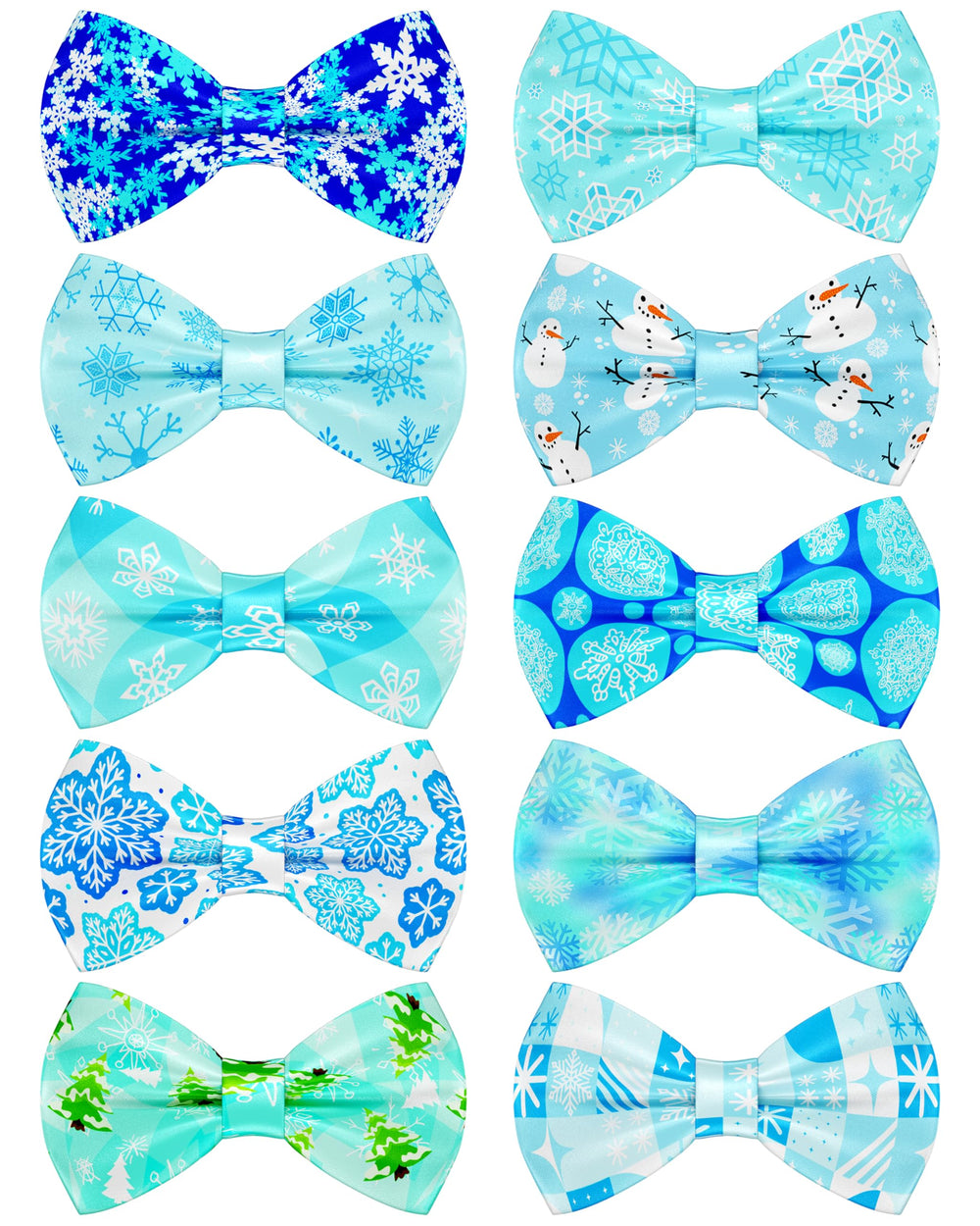PET SHOW winter bow tie snowflake on small dog collar adds festive flair for photos.
