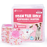 Pet Soft disposable dog diapers package front showing 50-count pack for daily protection