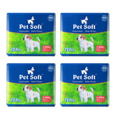 Pet Soft disposable male dog wraps packaging shows a 48-count box for easy daily replacement.