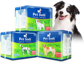 Pet Soft disposable male dog wraps front view; lightweight protection for tiny dogs.