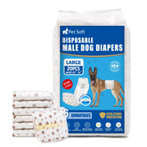 Pet Soft dog diapers male pack front view for accurate fit and comfort