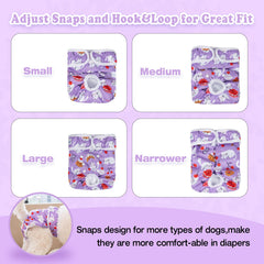 Pet Soft dog diapers soft mesh pad provides gentle comfort during wear.