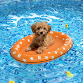 Pet Soft Dog Float Raft front view ready for cooling summer fun.