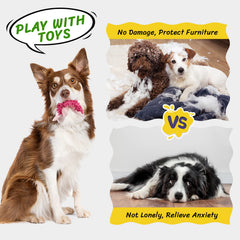 Pet Soft dog toys squeaky dual-squeaker design stimulates senses during play.