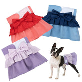 Pet Soft female dog diapers dress-style 01 image showing a cute dress design for dogs in heat