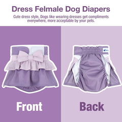 Pet Soft soft-sturdy fabric diaper featuring a cozy mesh pad for comfort.