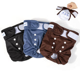 Pet Soft female diapers pack front view with large waist for secure fit