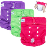 Pet Soft Washable Female Diapers feature secure fit and leak protection for small dogs.