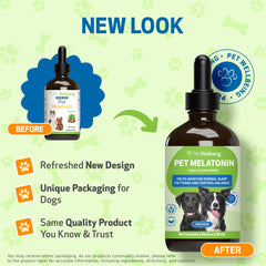 Pet Wellbeing liquid-melatonin-dog-admin image emphasizes precise dosing for easy nighttime use.