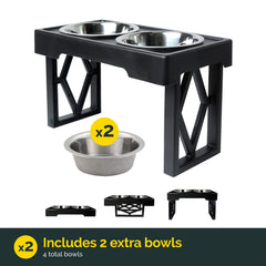 Pet Zone Designer Diner bowls stainless steel: easy to clean for daily meals.