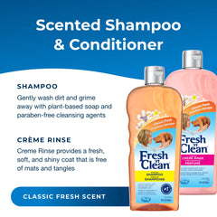PetAg Fresh ’n Clean shampoo lather close-up shows gentle plant-based cleansing.