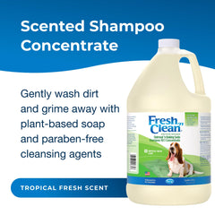 PetAg Fresh ’n Clean shampoo lather demonstrates gentle cleansing and dirt removal