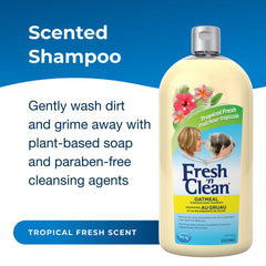 PetAg Fresh ’n Clean lather on a dog's coat demonstrates soap-free cleansing and moisture.