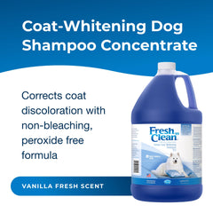 PetAg Fresh ’n Clean whitening snow coat shampoo vanilla lather close-up for thorough cleansing