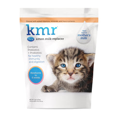 PetAg KMR packaging close-up showing 5 lb bag for convenient kitten nutrition.