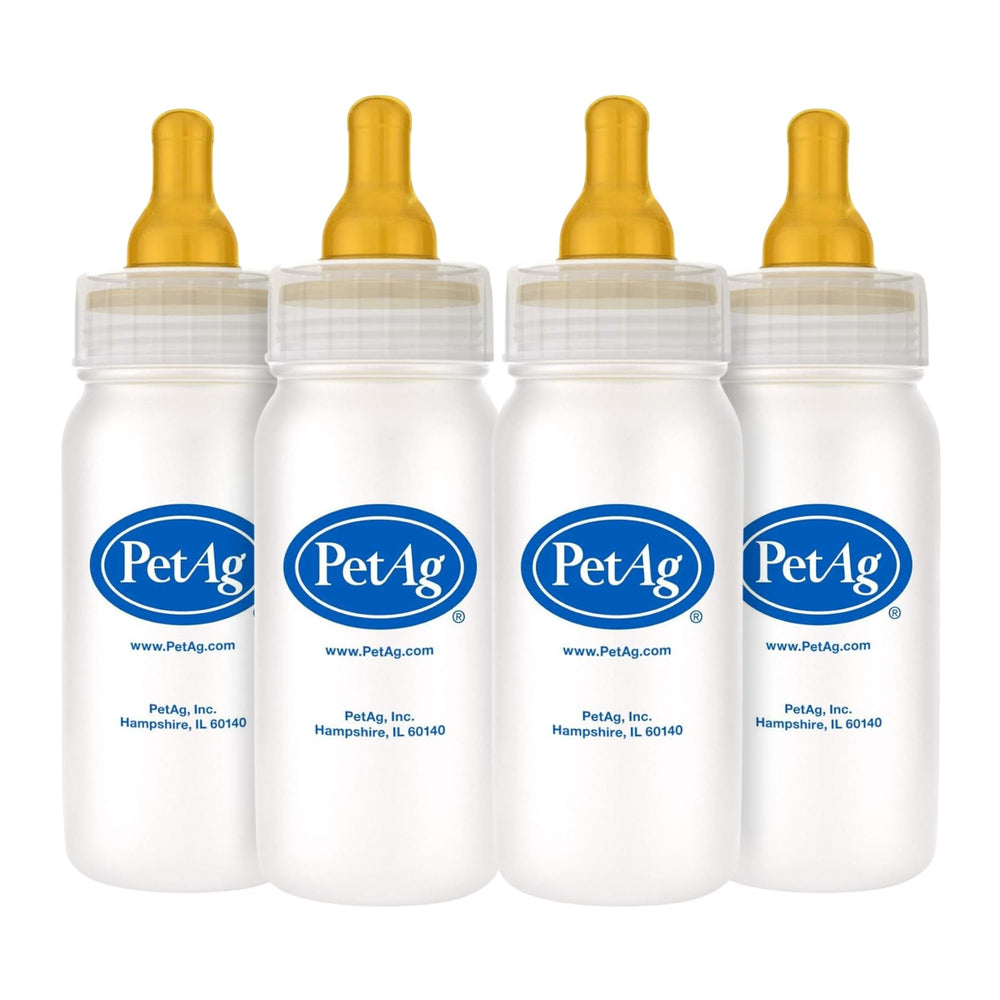 PetAg Nurser Bottle 4oz pack front view highlights natural feeding support and easy monitoring