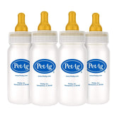 PetAg Nurser Bottle 4oz pack front view highlights natural feeding support and easy monitoring